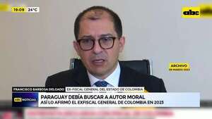 Pecci: Paraguay debía buscar a autor moral, según el exfiscal general de Colombia en 2023 - ABC Noticias - ABC Color