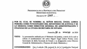 Proveedor fantasma de detergentes de oro es director en Ministerio de Justicia