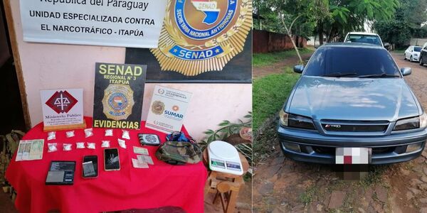INCAUTARON DROGAS Y DETUVIERON A DOS SUJETOS EN ENCARNACIÓN - Itapúa Noticias
