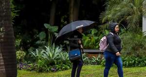 La Nación / Lluvias traerán consigo el frente frío desde esta noche