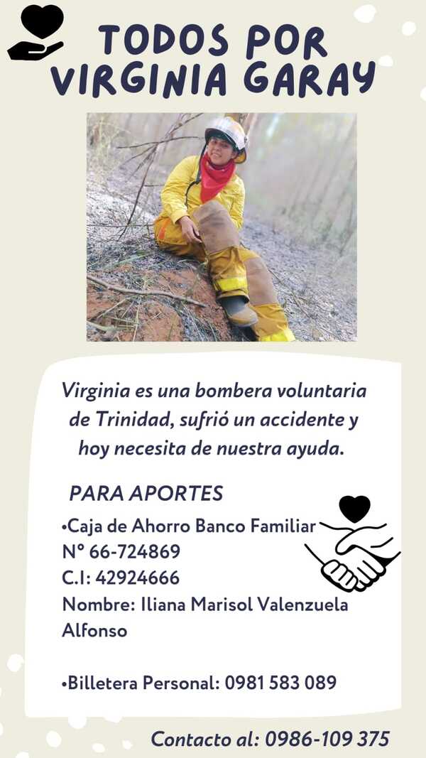 BOMBERA DE TRINIDAD SUFRIÓ ACCIDENTE DE TRÁNSITO Y HOY NECESITA LA COLABORACIÓN DE TODOS - TVS