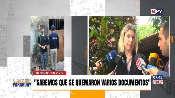 Incendio intencional: Fiscal dice que incautaron un celular y otras evidencias - Noticias Paraguay