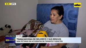 Trabajadoras deliverys: Víctimas de accidentes de tránsito y asaltos - ABC Noticias - ABC Color