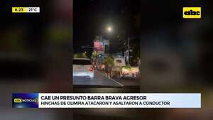 Video: Cae un presunto barra brava agresor - ABC Noticias - ABC Color