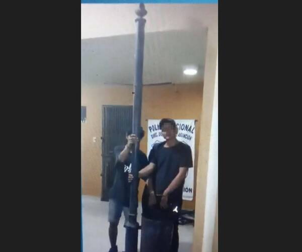 ¡El colmo! Robaron alumbrado público