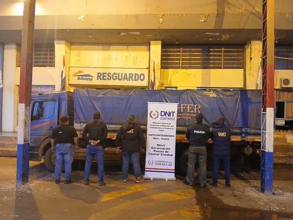 Incautan cargamento ilegal sobre Ruta PY06