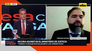 Video: oficializaron a Nicora como ministro de Justicia en reemplazo de Barchini - Mesa de Periodistas - ABC Color
