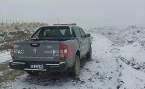 Argentina: llegó la nieve en Córdoba