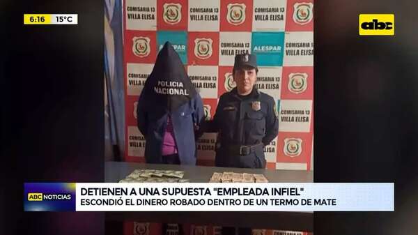 Video: Escondió dinero dentro de un termo de mate - ABC Noticias - ABC Color