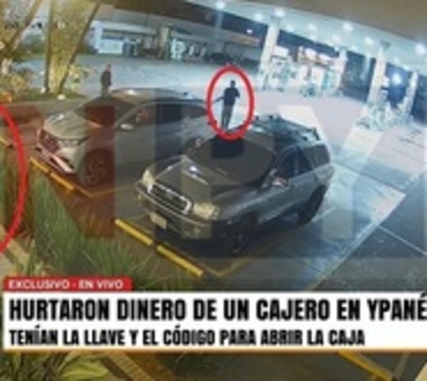 Con total tranquilidad robaron dinero de un cajero en Ypané - Paraguay.com