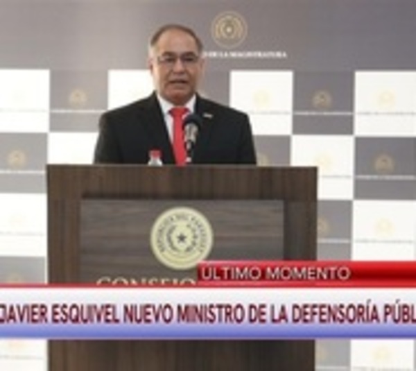 Javier Esquivel es nuevo titular de la Defensoría Pública - Paraguay.com