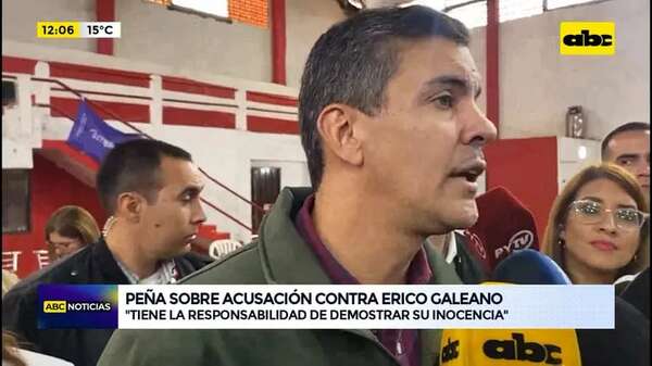 Peña sigue defendiendo a Erico: “No hay evidencias de vinculación” - ABC Noticias - ABC Color