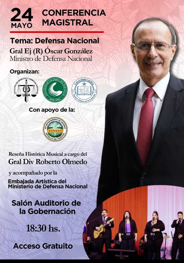 Ministro de Defensa Nacional brindará conferencia magistral en la Gobernación - Radio Imperio 106.7 FM