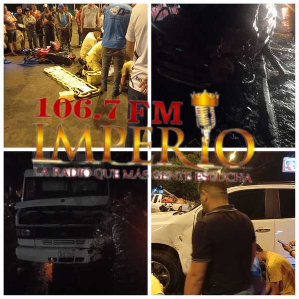 Tarde y noche lluviosa del último jueves estuvo colmada de accidentes de tránsito - Radio Imperio 106.7 FM