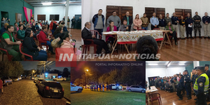 VECINOS DE CAMBYRETÁ SE REUNIERON CON EL INTENDENTE Y EL DIRECTOR DE POLICÍA DEPARTAMENTAL - Itapúa Noticias