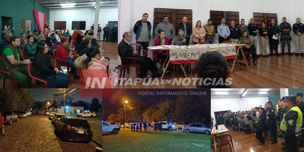 VECINOS DE CAMBYRETÁ SE REUNIERON CON EL INTENDENTE Y EL DIRECTOR DE POLICÍA DEPARTAMENTAL - Itapúa Noticias