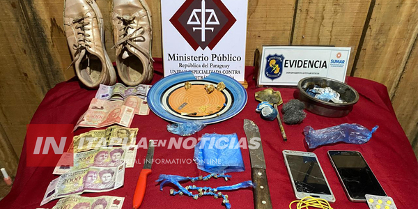 INCAUTAN DROGAS Y DETIENEN A DOS PERSONAS EN CAMBYRETÁ - Itapúa Noticias
