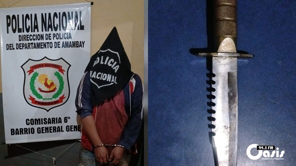 Hombre de 36 años fue aprehendido por el supuesto hecho de violencia familiar - Oasis FM 94.3