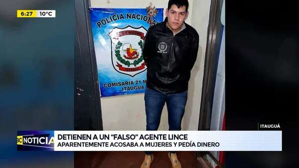 Video: Detienen a un “falso” Lince que aparentemente acosaba a mujeres y pedía dinero - ABC Noticias - ABC Color