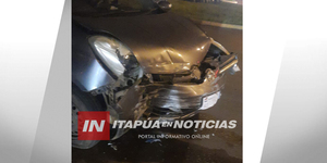 UN CONDUCTOR SE DIO A LA FUGA LUEGO DE PROTAGONIZAR ACCIDENTE EN ENCARNACIÓN - Itapúa Noticias