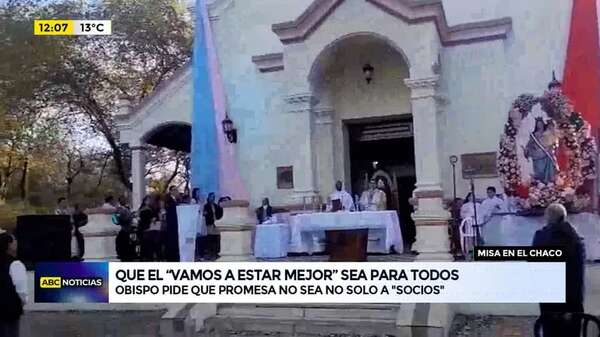 Video: Obispo pide que promesa no sea no solo a “socios kuete” - ABC Noticias - ABC Color