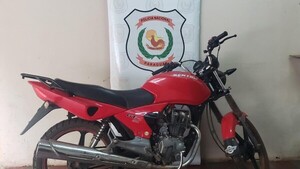 Policía recupera motocicleta robada en asalto en Concepción