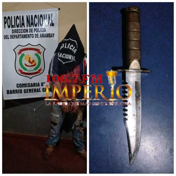 Intentó correr a golpes de la casa a su concubina y fue detenido por la Policía - Radio Imperio 106.7 FM