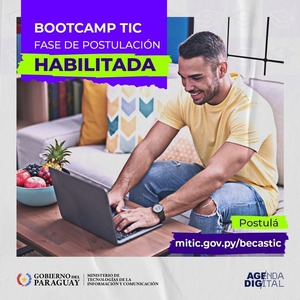 Mitic: desde hoy pueden postularse a 400 becas para realizar Bootcamps TIC y potenciar el talento digital del Paraguay - .::Agencia IP::.