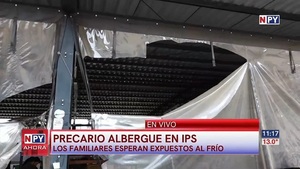 IPS: Familiares de pacientes soportan las bajas temperaturas en albergues precarios - Noticias Paraguay