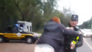 Video: Conductor da un puñetazo a Caminera tras negarse a control en Luque