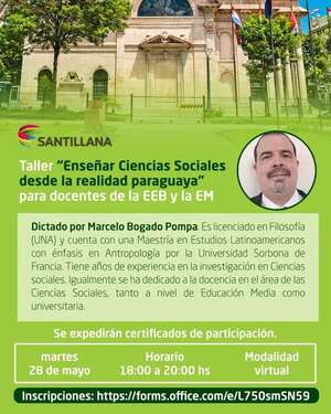 Taller “Enseñar Ciencias Sociales desde la realidad paraguaya”  - Cultura - ABC Color