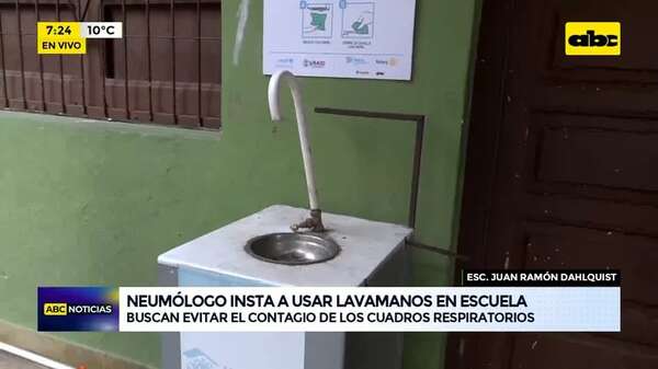 Video: Instan a usar lavamanos en todas las escuelas ante aumento de casos respiratorios - ABC Noticias - ABC Color
