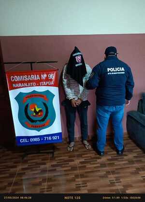 Policía aprehende a sospechoso de hurto en una gomería