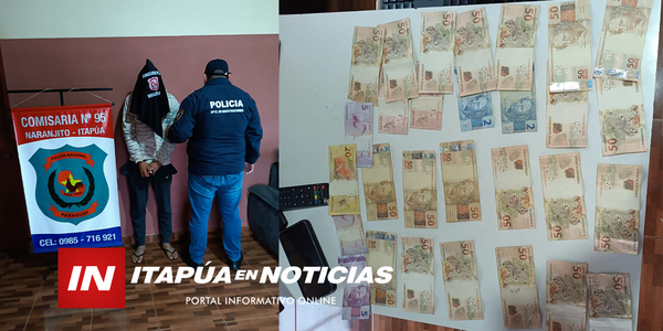 TRAS HURTO JOVEN ES APREHENDIDO CON 1.000 REALES EN SU BOLSILLO - Itapúa Noticias
