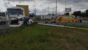 Grave accidente en la rotonda de Limpio: al menos cinco vehículos involucrados - Nacionales - ABC Color