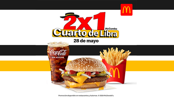 McDonald’s celebra el Día Internacional de la Hamburguesa con un 2x1