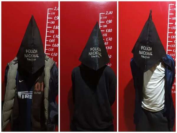 Policía aprehendió a tres personas vinculadas a hurto domiciliario - Policiales - ABC Color