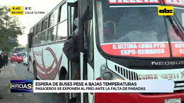 Video: Regulada de buses pese a bajas temperaturas - ABC Noticias - ABC Color