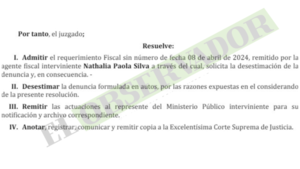 Fiscal descarta perjuicio en acuerdo entre ANDE y proveedora y se desestima la causa