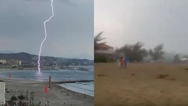 Rayó cae sobre tres niños en una playa de Puerto Rico - Noticiero Paraguay