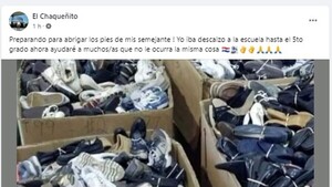 Chaqueñito usó foto de internet y publicó que se prepara para ayudar a los más humildes