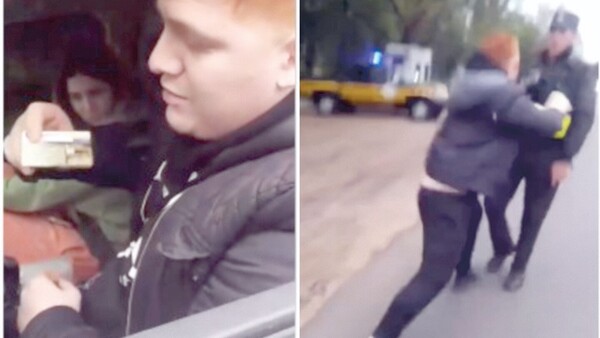 Conductor le encajó un sopapo a agente de Caminera que le multó