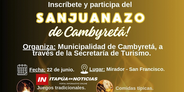 LANZARON “SANJUANAZO A LO YMAGUARE” EN LA COSTANERA DE CAMBYRETÁ - Itapúa Noticias