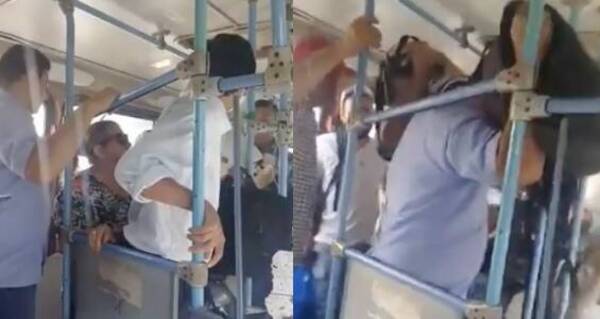 [VIDEO] "Plaga reikoa": grabaron a supuestos carteristas en un micro