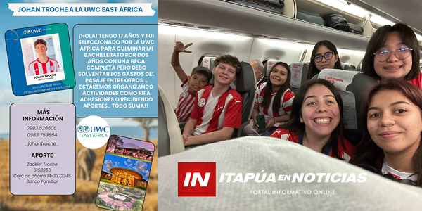 JOVEN DE CAMBYRETÁ FUE SELECCIONADO PARA PRESTIGIOSO COLEGIO INTERNACIONAL - Itapúa Noticias