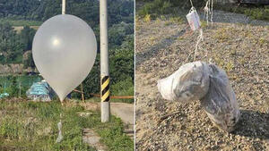 Corea del Norte envía más de 200 globos con basura al territorio de Corea del Sur
