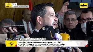 La escueta respuesta de Latorre sobre el comisionamiento de Mauro Ruíz Díaz  - ABC Noticias - ABC Color