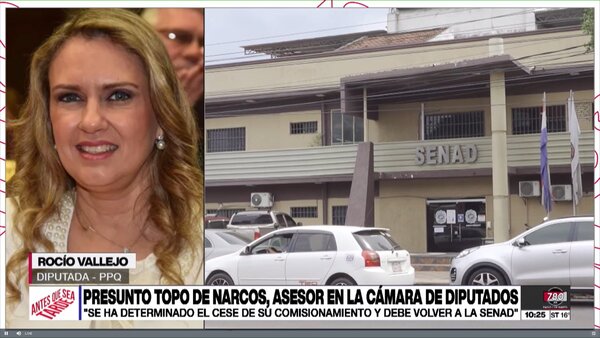 Comisionamiento de agente especial de la SENAD expuso a toda la Cámara de Diputados, según Rocio Vallejo - Megacadena - Diario Digital