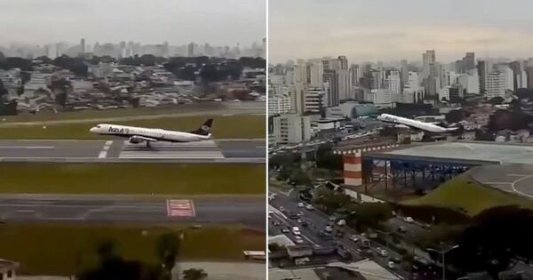 Diario HOY | VIDEO| Despegue extremo en Brasil: un avión evita tragedia por un pelo