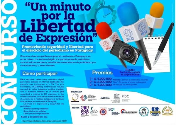 Convocan a concurso referente a libertad de expresión